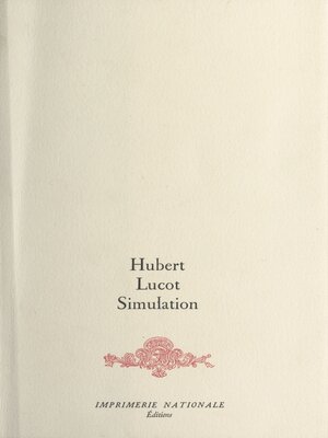 cover image of Simulation